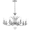 Dar Lighting MED0850 Medusa 8 Light Dual Mount Pendant K9 Crystal Polished Chrome