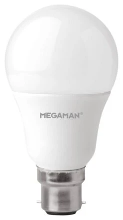 Megaman 9.5W = 60W 220-240V BC/B22 LED Dimmable Classic GLS Light Bulb, Cool White