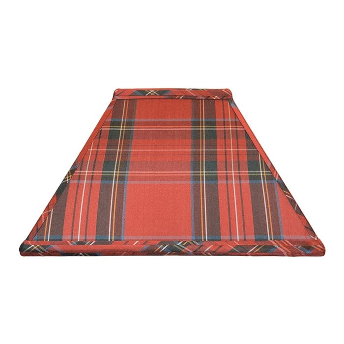 Interiors 1900 Rochamp Alice 14in Antique Royal Tartan Square Silk Shade 3 Interiors 1900 Rochamp Alice 14in Antique Royal Tartan Square Silk Shade