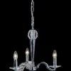 Diyas IL30343 Niobe Polished Chrome/Crystal 3 Light Pendant Light