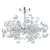 Dar Lighting OBE0650 Oberoi 6 Light Semi Flush Polished Chrome -Philips Shop o o b obe0650