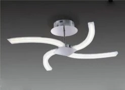 Mantra M3561 On Semi Flush 20W LED 3000K, Polished Chrome/Frosted Acrylic