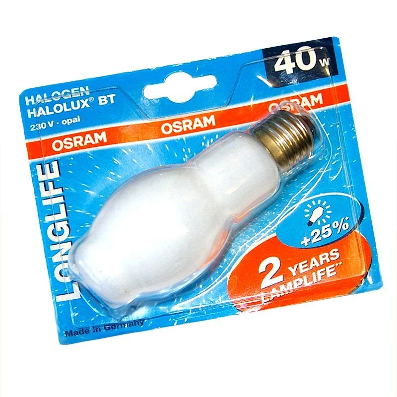 OSRAM Halogen Halolux BT 40W E27 Opal 64470 BT SIL Superstar 3 OSRAM Halogen Halolux BT 40W E27 Opal 64470 BT SIL Superstar