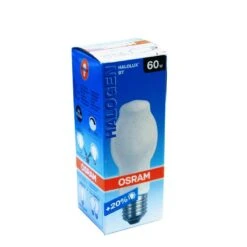 OSRAM Halogen Halolux BT 60W E27 Opal 64472 BT SIL Superstar Light Bulb