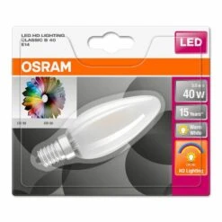 Osram LED Opal Candle Lamp 4W = 40W SES/E14, High Colour Accuracy CRI >90 (non-dim) 8 Osram LED Opal Candle Lamp 4W = 40W SES/E14, High Colour Accuracy CRI >90 (non-dim) -Philips Shop o o s osram led candle cri90 ses ww 1