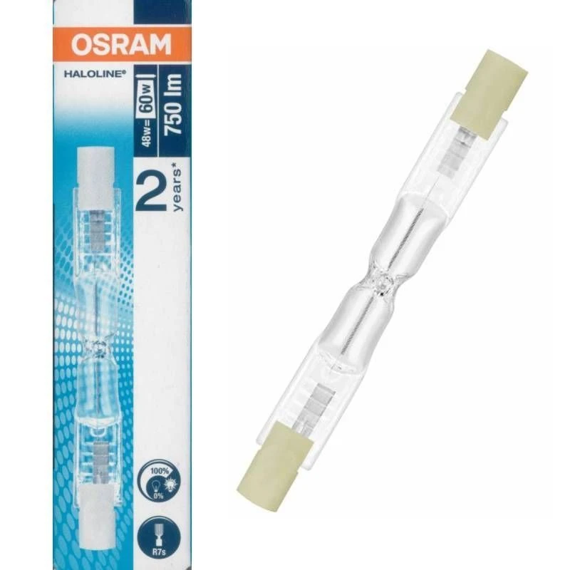 Osram 64684 R7s 48w = 60w Energy Saver Halogen Linear Lamp 3 Osram 64684 R7s 48w = 60w Energy Saver Halogen Linear Lamp