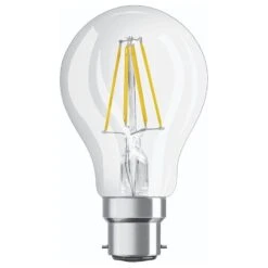 Osram LED Filament GLS Bulb 4W = 40W BC/B22d Clear Warm White 2700K (non-dim) 5 Osram LED Filament GLS Bulb 4W = 40W BC/B22d Clear Warm White 2700K (non-dim) -Philips Shop o s osram led filament leuchtmittel a60 birne 4w 40w b22d klar 470lm warmweiss 2700k