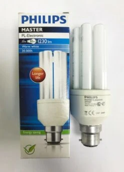 Philips 20W B22 Bayonet Long Life Warm White CFL Energy Saving Lamp -Philips Shop p p h philips 20w ple r 01