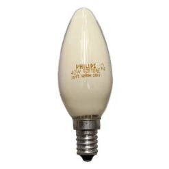 Philips 40W 230V SES E14 Softone Citron Yellow Dimmable Candle Bulb
