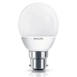 Philips Softone Low Energy CFL 7W = 30W 240V BC/B22 Warm White 55mm Round Lamp