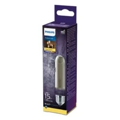 Philips LED Filament Tubular T32 E27 2.3W = 15W Smoked Glass Lamp -Philips Shop p p h philips led filament leuchtmittel t32 roehre 23w 15w e27 box