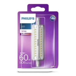 Philips 6.5W=60W 118mm R7s LED Bulb, Warm White 3000K -Philips Shop p p h philips led leuchtmittel stab 65w 60w r7s 118mm warmweiss 3000k 2