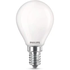 Philips LED 6.5W=60W 806lm SES/E14 Golf Ball Round Opal Warm White Lamp