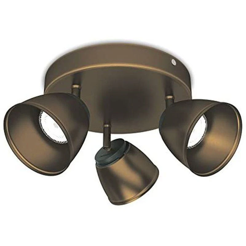 Philips MyLiving County Flush 3x 4W LED Light Bronze Spot Lights, Warm White 3 Philips MyLiving County Flush 3x 4W LED Light Bronze Spot Lights, Warm White