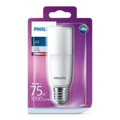 Philips LED Tube 9.5W = 75W ES/E27 Frosted Stick Lamp, Cool White 4000K 7 Philips LED Tube 9.5W = 75W ES/E27 Frosted Stick Lamp, Cool White 4000K -Philips Shop p p h philips t37 e27 cw led 2