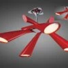 Mantra M0911 Pop Ceiling Semi Flush Convertible 4 Light E27, Gloss Red/White Acrylic/Polished Chrome 1 Mantra M0911 Pop Ceiling Semi Flush Convertible 4 Light E27, Gloss Red/White Acrylic/Polished Chrome -Philips Shop p p o pop m0911