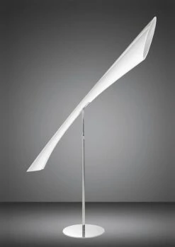Mantra M0925 Pop Floor Lamp 3 Light E27, Gloss White/White Acrylic/Polished Chrome