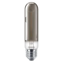 Philips LED Filament Tubular T32 E27 2.3W = 15W Smoked Glass Lamp -Philips Shop p h philips led filament leuchtmittel t32 roehre 23w 15w e27 1