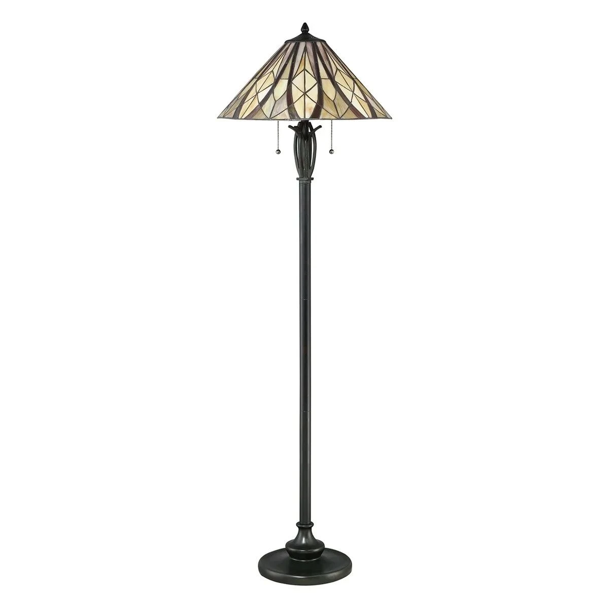 Elstead QZ-VICTORY-FL Quiozel Victory Tiffany Standard Lamp 5 Elstead QZ-VICTORY-FL Quiozel Victory Tiffany Standard Lamp - Image 3