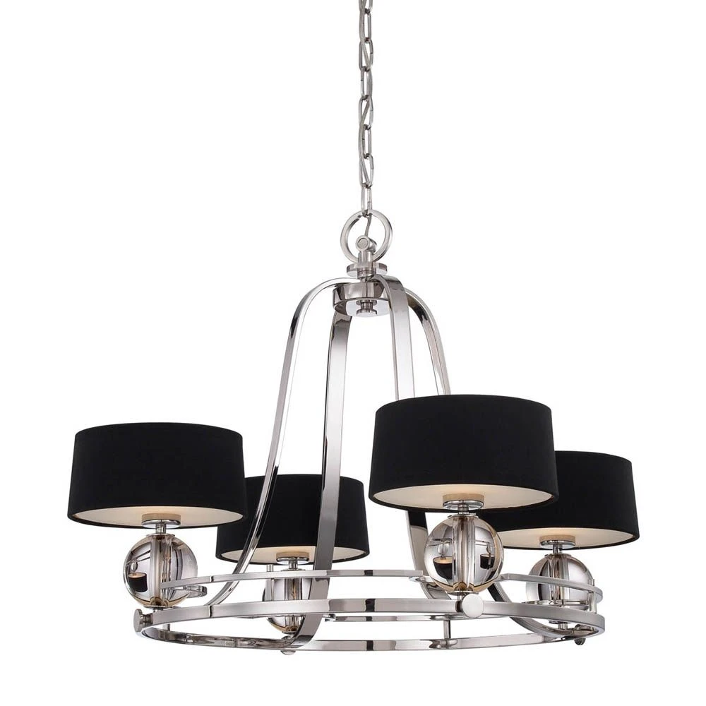 Quoizel QZ/GOTHAM4 Uptown Gotham 4lt Chandelier 3 Quoizel QZ/GOTHAM4 Uptown Gotham 4lt Chandelier
