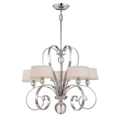 Quoizel QZ/MADISONM5 IS Madison Manor 5lt Chandelier Imperial Silver
