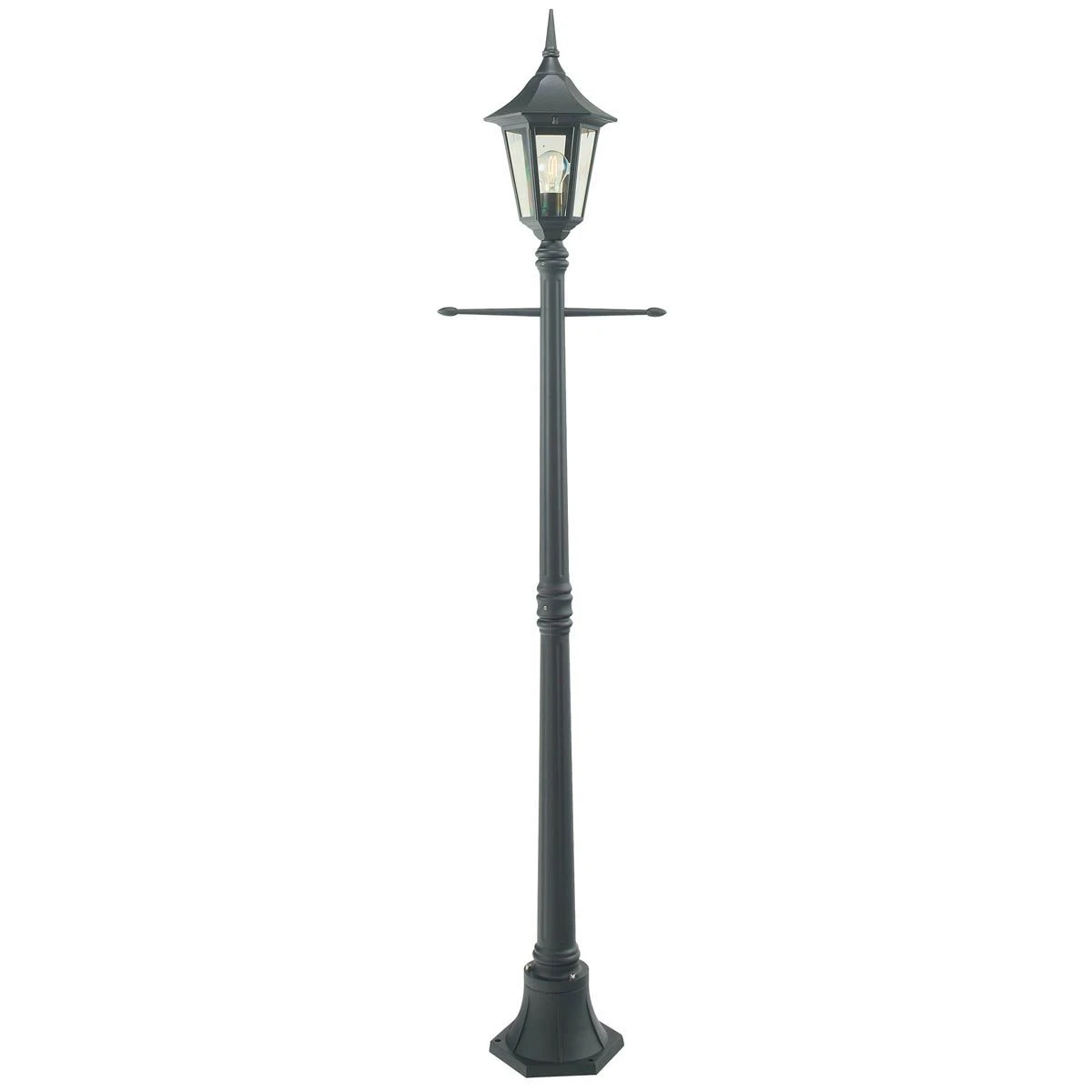 Norlys R5 BLACK Rimini Single Post Lantern Black 3 Norlys R5 BLACK Rimini Single Post Lantern Black