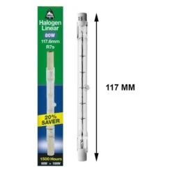 BELL 03847 -80W 240V 117.6mm Tungsten R7s Halogen Replaces 100W