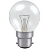 25W 230V BC B22 Dimmable Clear 45mm Golf Ball Light Bulb, Warm White