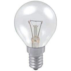 Philips 60W 230V SES E14 P45 Clear Dimmable Golf Ball Round Light Bulb