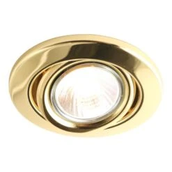 50W GU10 Eyeball Downlight Polished Brass - Dar Lighting MAG2040/50