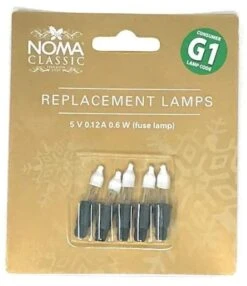 Noma G1 Fuse Lamps 6v 0.12a 0.6W (5 Pack)