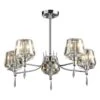 Dar Lighting SEL0550 Selina 5 Light Semi Flush Polished Chrome -Philips Shop s s e sel0550