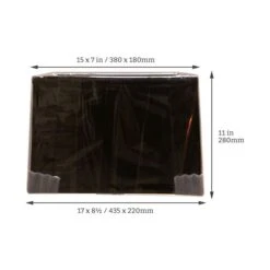 Interiors 1900 Rochamp Chapelle 17in Rectangular Black Silk Shade -Philips Shop s s h shade cha17blk