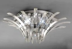 Diyas IL50442 Sinclair Polished Chrome 6 Light Ceiling Light