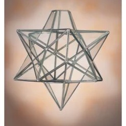 Loxton Lighting 300mm Star Pendant Glass With Chrome Framework -Philips Shop s s t st110sv