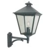 Norlys TG1 BLACK Turin Grande Up Wall Lantern Black
