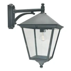 Norlys TG2 BLACK Turin Grande Down Wall Lantern Black