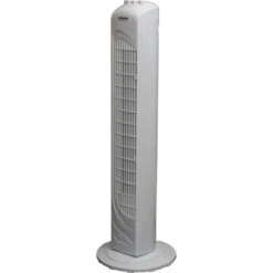 29" Tower Fan White Slim Modern Portable Oscillating Cooling With 3 Speed Settings & Timer