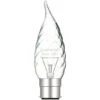 Luxram 25w 240v Bayonet BC/B22 Clear Twisted Bent Tip Candelux Candle Light Bulb -Philips Shop t t w twisted bent tip candle b22 clear